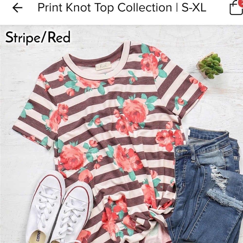 Knot front shirt